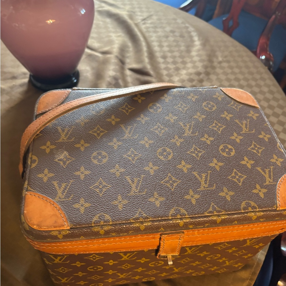 Louis Vuitton Monogram Brown and Tan Toiletry Bag
